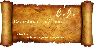 Czeichner János névjegykártya